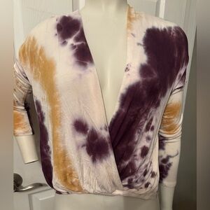 HYFVE tie dye wrap style shirt S